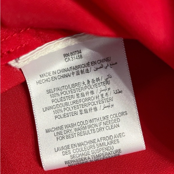 BCBGMaxAzria Palais One Shoulder Dress Women 4 Red Mini Chic Cocktail Prom Party - Picture 9 of 9